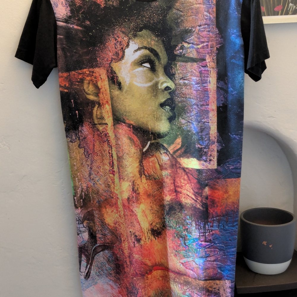 Lauryn Hill Graphic T-Shirt Dress